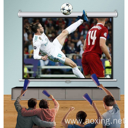 220X165cm motorized wall mounted large projector screen